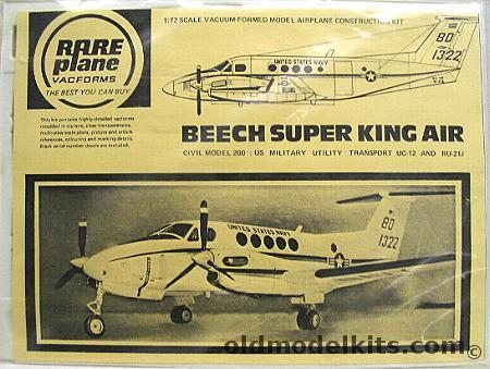 Rareplane 1/72 Beechcraft Super King Air B200 (UC-12 and RU-21J) - Bagged plastic model kit